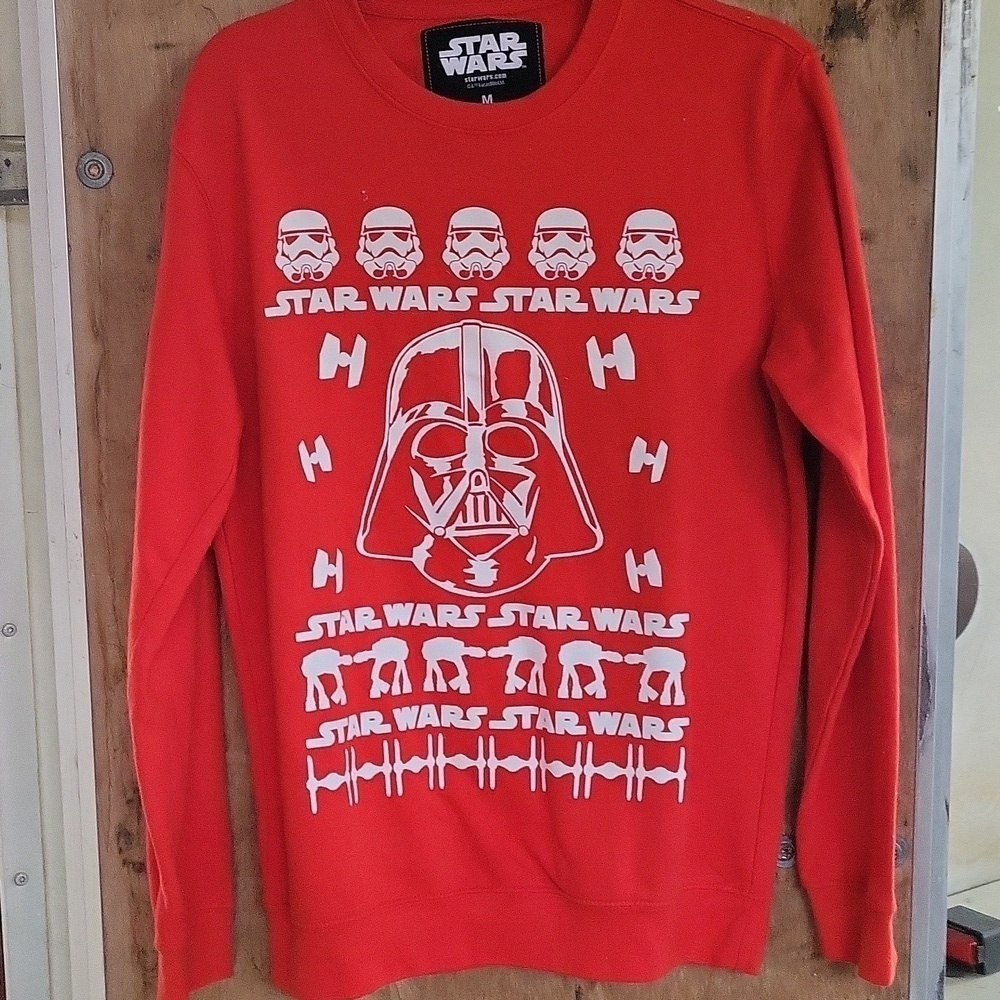 Star Wars Sweatshirt Medium red very bright